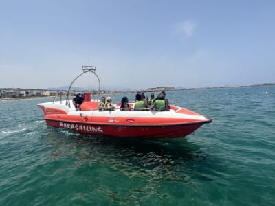 Schnellboot-Safari zu den Piratenhöhlen vom Strand von Rethymno