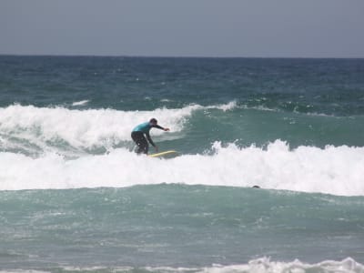 Group surfing lessons in Praia da Luz, near Lagos, Algarve