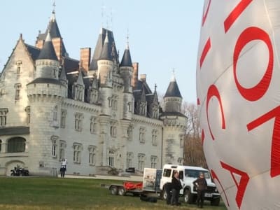 Heißluftballonfahrt über die Vienne bei Poitiers