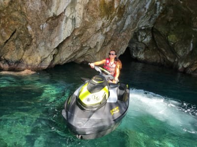 Jet Ski Tour in Alcúdia bay from Cala Ratjada, Mallorca