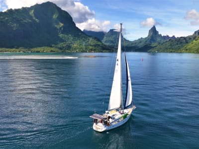 Segeltörn auf der Lagune von Moorea