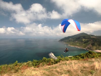 Tandem Paragliding Flight over Donostia-San Sebastian