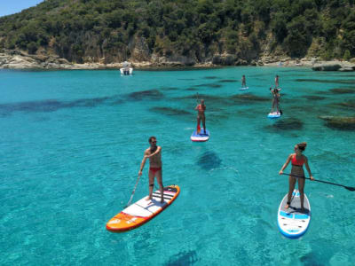 Excursión guiada en Stand Up Paddle por Chia, Cerdeña