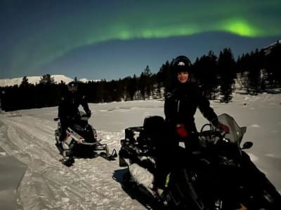 Abendlicher Motorschlittenausflug in Skibotn bei Tromsø