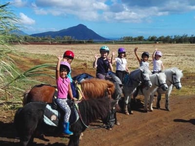 Horse riding in Cascavelle, near Flic en Flac on Mauritius