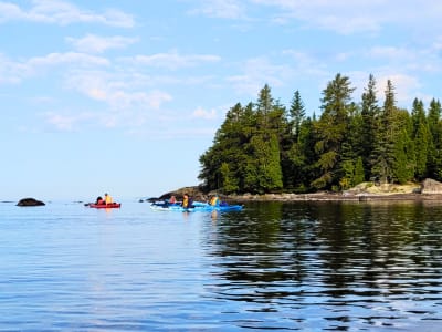 Camping and Sea Kayaking on the Pointe-Taillon islands of Lac Saint-Jean