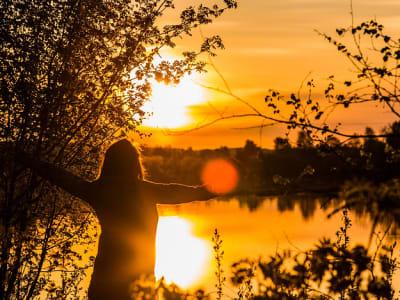 Mitternachtssonnen-Wanderung in Rovaniemi