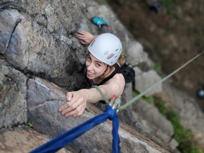 Initiation à l'escalade à La Montagne d'Argent dans les Laurentides