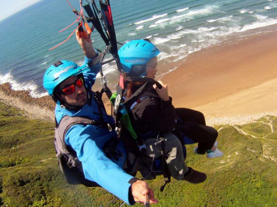 Tandem Paragliding flight from Sopelana, Biscay