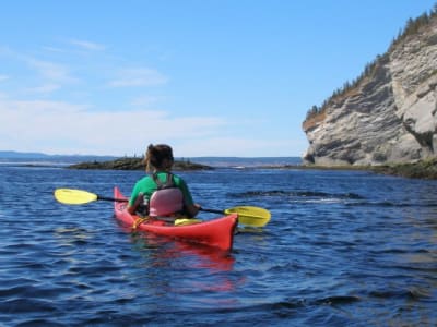 Excursion en kayak de mer autour du Parc national Forillon, Gaspésie