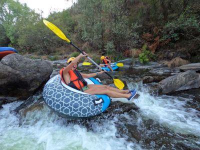 Tubing on the Paiva River in the Arouca Geopark near Porto