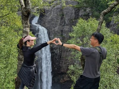 Excursión de remo por el fiordo y senderismo por la cascada de Månafossen, alrededor del fiordo Frafjord, desde Stavanger
