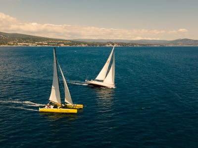 Croisière en catamaran à Saint-Cyr-sur-Mer, entre La Ciotat et les Embiez