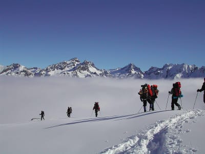 Geführte Schneeschuhwanderung in den Pyrenäen bei St. Lary