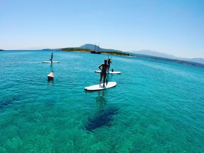 Stand up paddle session near Chania