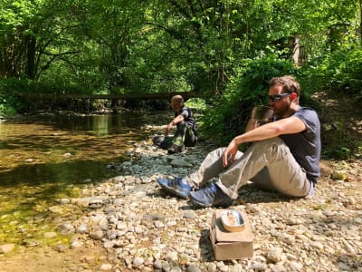 Survival course in the Breme valley near Besançon