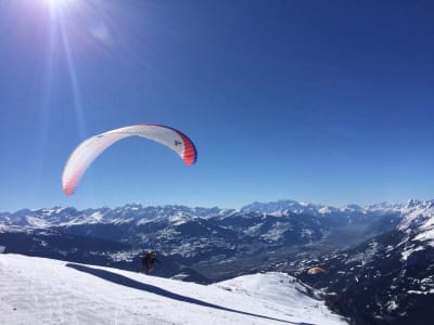 Vuelo en parapente biplaza en Crans-Montana, cerca de Sierre