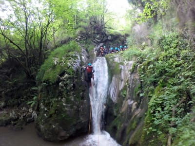 Canyoning in Cascadas de Buanga near Oviedo