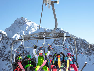 Cours de ski pour débutants à Grän-Haldensee, près de Lechtal