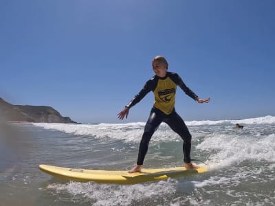 Group surf lessons at Praia de Carrapateira, near Sagres, Algarve