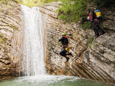 Canyoning für Anfänger im Rio Vione von Tignale, Gardasee