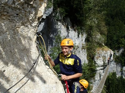 Vías Ferratas en las montañas del Jura, Doubs