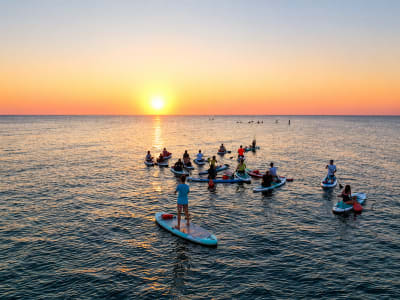 Excursion en bateau au désert des Agriates avec paddle, au départ de Saint-Florent  