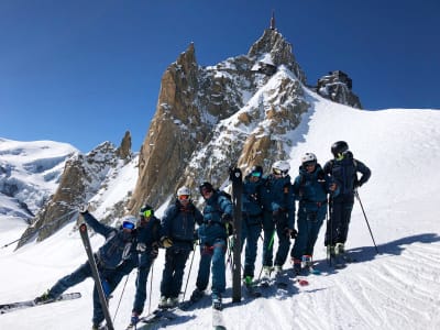 Cours de ski intermédiaire à Verbier, canton du Valais