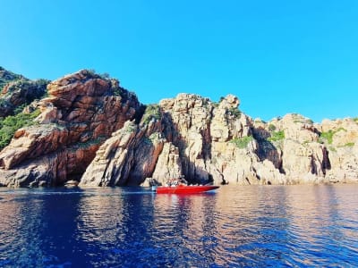 Bootsausflug zu den Calanques von Piana und dem Naturreservat von Scandola ab Porto, Korsika