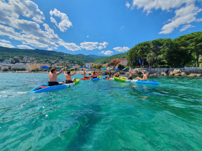 Guided Sea Kayaking tour from Slatina beach in Opatija near Rijeka