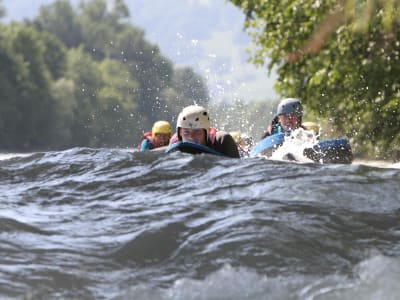 Iniciación al hidrospeed en el Arve desde Passy, cerca de Chamonix