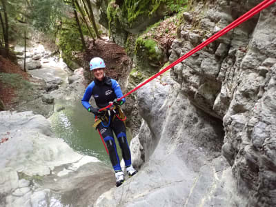 Descenso del cañón del Angon, cerca de Annecy