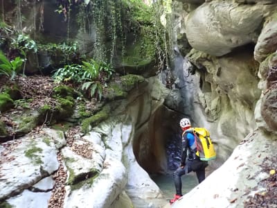 Descent of the Fontenex canyon near Annecy