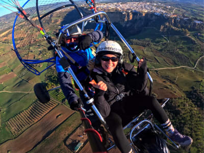 Paramotoring flight in Ronda, Malaga
