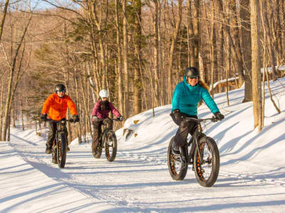 Fatbike-Verleih im Parc du Mont-St-Bruno, Montréal