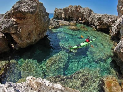 Sea kayaking excursions in Ithaca Island