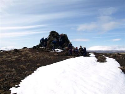 Caving in Tintron cave in Golden Circle