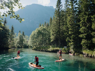 SUP-Ausflug auf dem Fluss Istra bei Åndalsnes