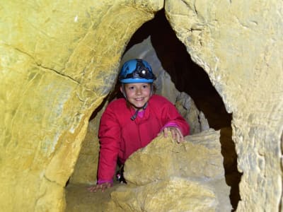 Caving in the Hermit Cave, near Foix