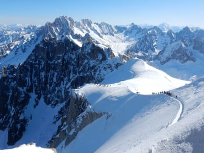 Backcountry-Skifahren im Vallée Blanche, Chamonix