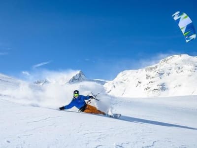 Snowkite course in Engadin (Silvaplana or Bernina)