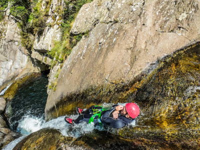 Canyoning in the Gorges du Llech in the Pyrénées-Orientales