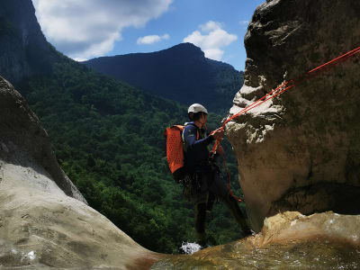 Canyon des Ecouges Hautes dans le Vercors près de Grenoble