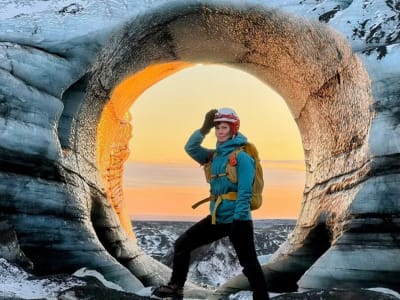 Randonnée glaciaire dans la grotte de Kalta et visite de la côte sud depuis Reykjavik