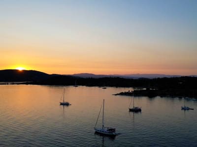 Croisière privée au coucher du soleil à partir de Sithonia en Chalcidique