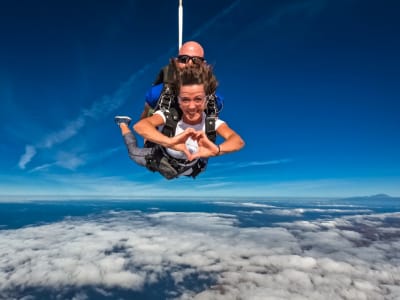 Saut en tandem en parachute au-dessus des dunes de Maspalomas, Grande Canarie