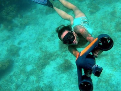 Underwater scooter rental in Campomoro near Propriano, Corsica