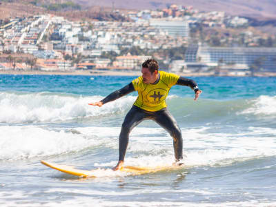 Surfing Lesson in Playa del Ingles in Maspalomas