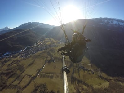 Vuelo en Parapente Biplaza sobre el Valle de Benasque en el Pirineo Aragonés