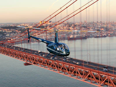 SkyWalk Lisboa: Helicopter Flight, Sailing Waterfront, and Old Town Walking